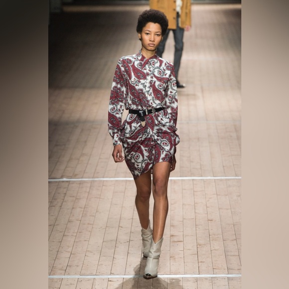 Isabel Marant Fall 2018 Collection Tilena Paisley Skirt FR36/US4 - Picture 2 of 8